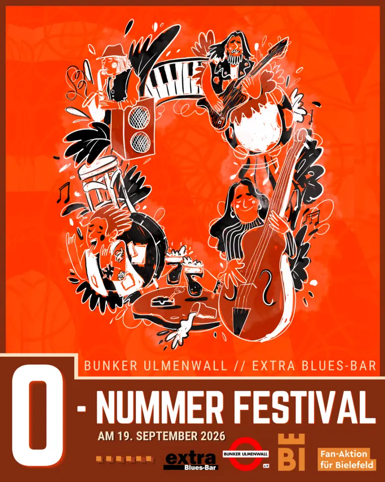 0-Nummer-Festival in Bielefeld: Acht Bands, zwei Clubs